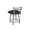 Holland Bar Stool Co 18" Low Back Swivel Vanity Stool, Nickel Finish, Canter Pine Seat 41118AN010 - alternate 4
